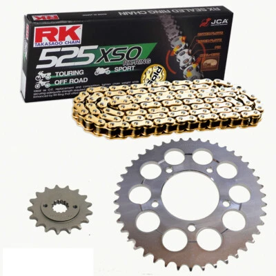 Juego de cadenas Suzuki SV 650 99-08 cadena RK 525 XSO 110 abierta 15/45 Foto 1 de 4