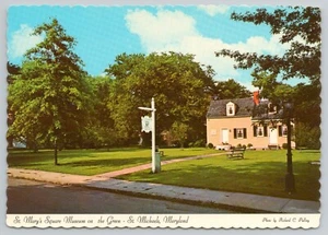 1974 St. Mary's Square Museum St. Michaels Maryland MD 4x6 cartolina come nuova - Foto 1 di 2