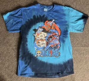 One Piece Jinbe GonxKilla SouthsideSupply T Shirt Men's M Medium Blue Tie Dye - Picture 1 of 6