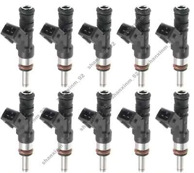 Inyector de combustible 10 piezas FJ753 para BMW M5 M6 V10 5,0 L 2006 2007 2008 2009 2010 Foto 1 de 4