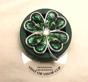 Bath & Body Works Scentportable Car Vent Visor Clip - Lucky Charm 4 Leaf Clover - Picture 1 of 1