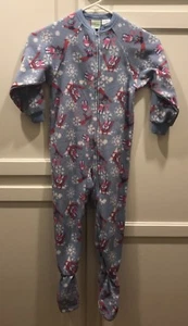 CIRCO Girl’s Sz (XS) 4-5 Footed Sleeper One Piece Fleece Footie Pajama - Picture 1 of 4