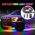 4PCS 12V LED Car Under Lights RGB Strip Underglow Underbody System Lamp Decor