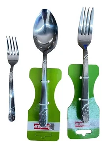 12 Stück Gastro Esslöffel Essgabel Dessertgabel Hotel Menü Besteck Imbiss 19,5cm - Bild 1 von 5