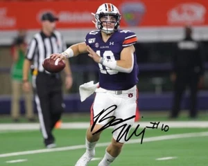 Bo Nix Auburn Football Signed 8X10 Photo Rp War Eagle WDE Quarterback SEC AU - Picture 1 of 1