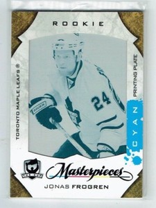 08-09 UD Upper Deck The Cup  Jonas Frogren  1/1  Printing Plate  Rookie