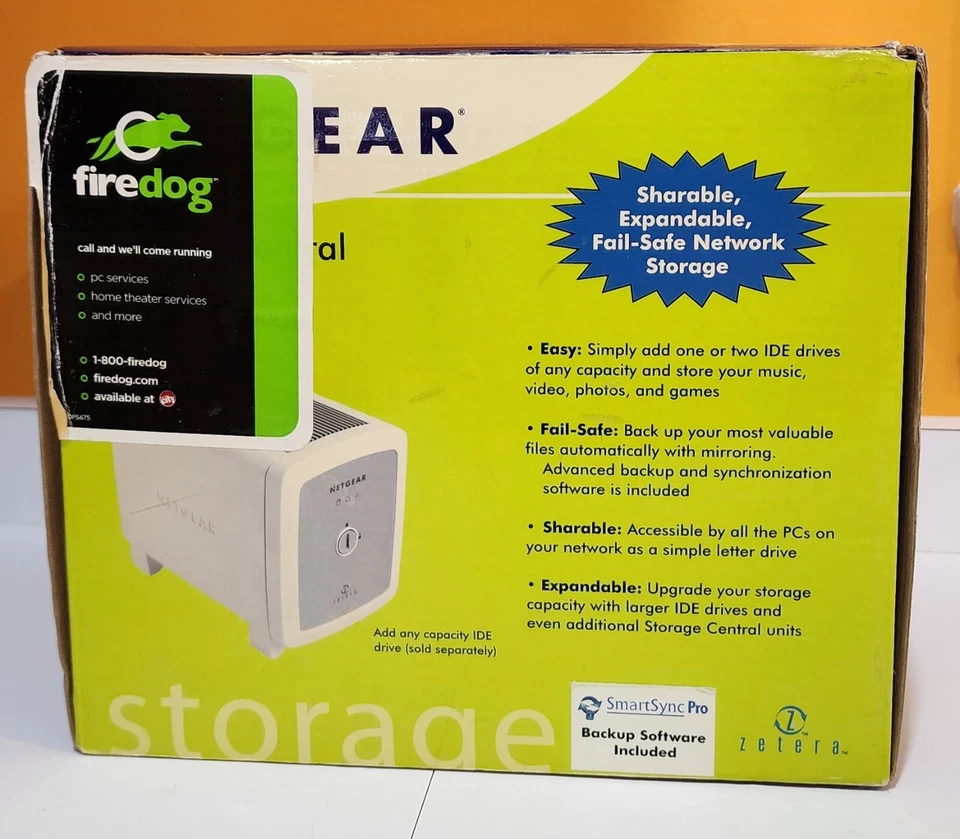 (NEW) Netgear SC101 Storage Central Network Storage IDE Network Drive Enclosure - Image 1 of 4