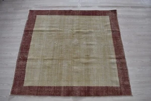 Turkish Rug Anatolian Burdur Carpet 69.2 x 63.7 in Vintage Rug Home Decor - Picture 1 of 12