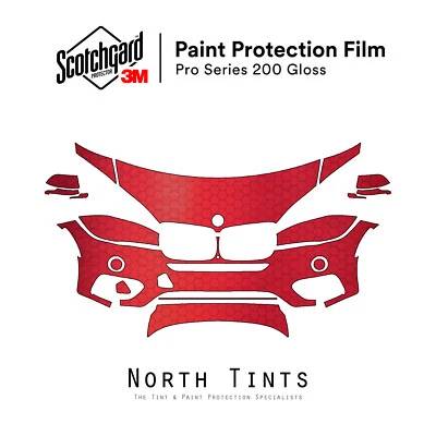 BMW X6 2015-2019 Serie 3M Pro Película de Protección de Pintura Precortada Sujetador Transparente Kit PPF Foto 1 de 4