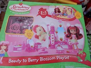 2007 Strawberry Shortcake Beauty To Berry Blossom PLay Set Great Gift New - Picture 1 of 9