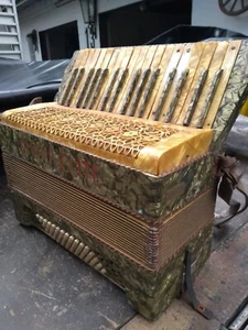 Akkordeon Ziehharmonika Knopfakkordeon EMONA ELITE KRATOCHWIE 50er Sammlerstück  - Bild 1 von 9