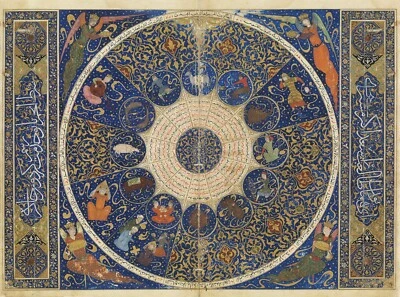 Horóscopo 1411 del Príncipe Iskandar Sultán Astrología Persa Zodiaco Impresión 11x15 Foto 1 de 4