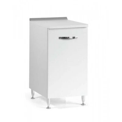 Mobile Base per Cucina Componibile Dispensa in Legno Bianco 40 cm Larghezza - Immagine 1 di 4