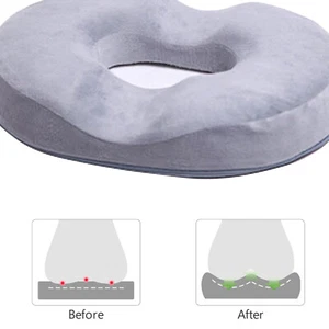 Donut Chair Seat Cushion for Tailbone Pain Relief Memory Foam Office Chair Pad - Picture 1 of 19