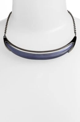 Collar Alexis Bittar 167220 Mujer Lucite Neo Bohemio Media Luna Azul Foto 1 de 2