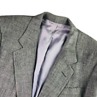VTG Hickey Freeman Men’s 100% Silk 2-Button Tweed Blazer Jacket Gray • 40S