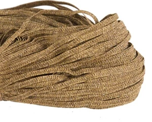 Gold Braid Trim - Woven Ribbon 9mm Millinery Hats Making Crafts Aussie Seller - Picture 1 of 2