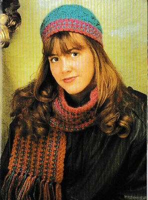 Bufanda de tweed y sombrero Cloche - hilo grueso - patrón de ganchillo SOLO Foto 1 de 2