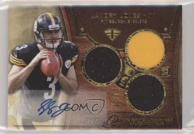 2013 Topps Triple Threads Auto Relics Gold /25 Landry Jones #120 Rookie RC - Image 1 of 2