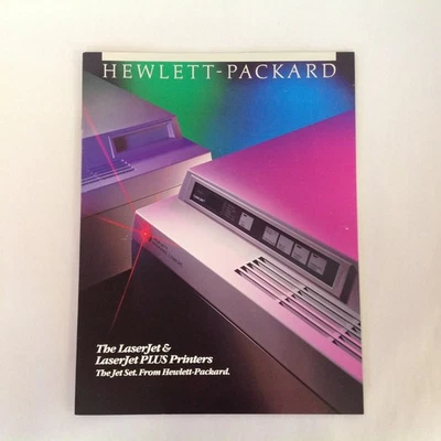Vintage 1985 Hewlett-Packard LaserJet LaserJet PLUS Printers Color Booklet - Image 1 of 4