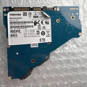 Toshiba HDD PCB SATA para MG04ACA600E G3820A P/N: HDEPS10GEA51, FW: FS4B, Rev A3 - Imagen 1 de 2