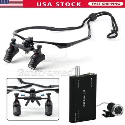 Luz principal LED médica dental/lupas ergo binoculares de aumento de 4,0 X médicas - Imagen 1 de 4