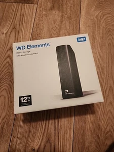 Western Digital 12TB WD Elements Desktop External Hard Drive-WDBWLG0120HBK-NESN - Picture 1 of 6