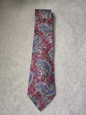 Corbata de seda vintage de cachemira Mikael Collection York Foto 1 de 3