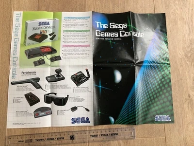 The Sega Games Console Master System Catalogue Leaflet Flyer Booklet - USED - Image 1 of 2