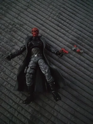 Red Skull Marvel Legends Serie Infinita Capitán América Mandroid BAF Wave  Foto 1 de 3