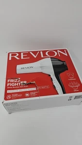 Secador de pelo Revlon Heat 1875W Frizz Fighter Pro Stylist Shine Boosting RV484WHT6 - Imagen 1 de 8