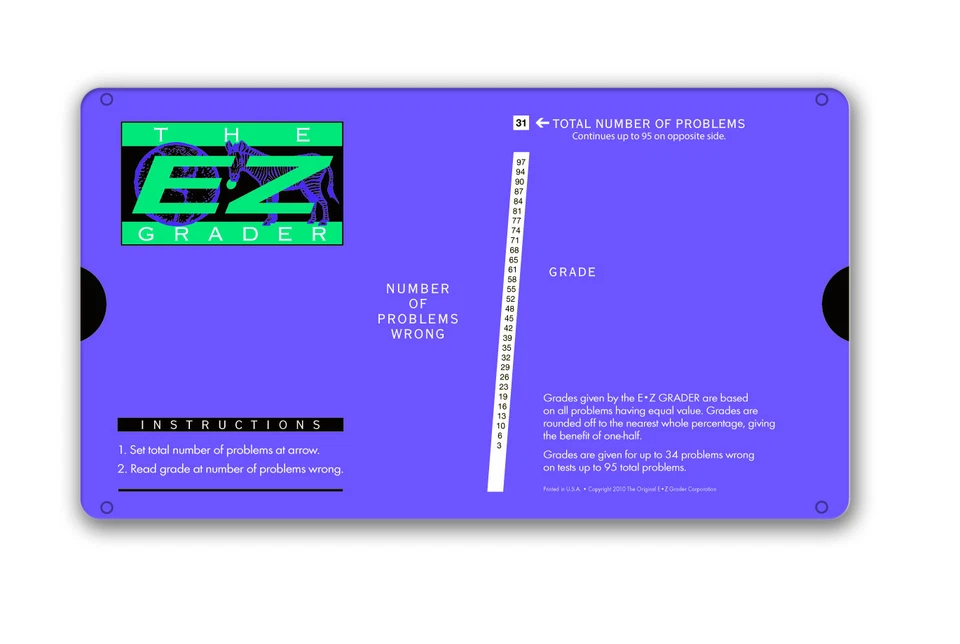 E-Z Grader, 5703Purple, The Original E-Z Grader, Purple, puntúa hasta 95 Foto 1 de 1