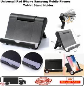 Universal Tablet Phones Stand Holder desk Fits for iPad iPhone Samsung - Picture 1 of 2