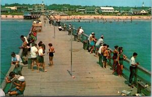 SC Myrtle Beach, 2nd Avenue Pier, People, Chrome Unposted c1970s