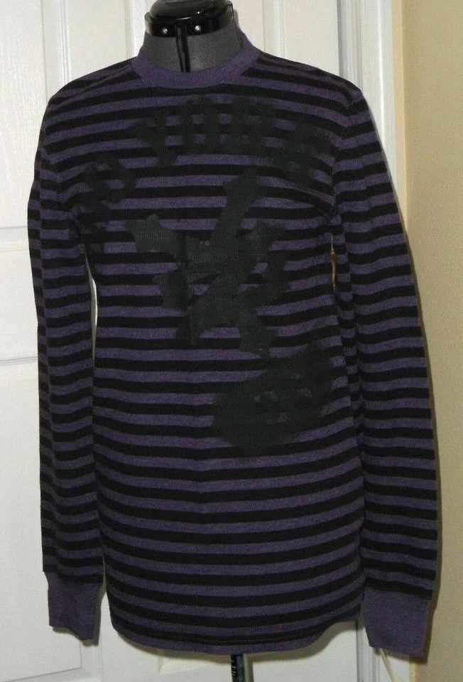 *CAMISA ZOO YORK JOVEN PARA HOMBRE TALLA S BERENJENA RAYAS NEGRAS PRECIO DE VENTA SUGERIDO POR EL FABRICANTE: $40,00 NUEVA CON ETIQUETAS Foto 1 de 1