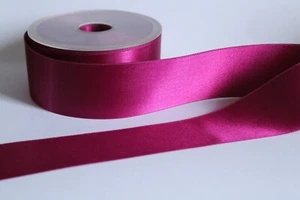 Cinta de raso 4 cm de ancho rojo vino por metros cinta de lazo cinta decorativa cinta de regalo - Imagen 1 de 5