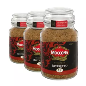 3 x Moccona Freeze Dried Instant Coffee Ristretto 200g - Picture 1 of 4