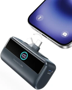 NIU 22.5W Mini Power Bank, 5500mAh Mini Portable Charger with Built-In Foldable - Picture 1 of 7