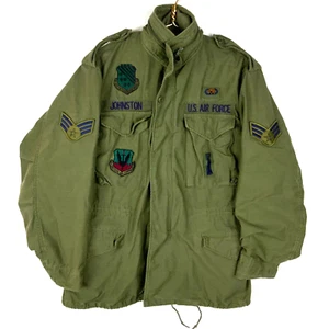 Vintage U.S. Air Force OG-107 Field Jacket Size Medium Green Full Zip 1986 - Bild 1 von 4