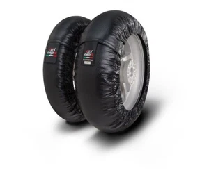 Capit Tyre Warmers Suprema Spina(120/17"Front  200/55-17"Rear) CARBON (UK Plug) - Picture 1 of 1