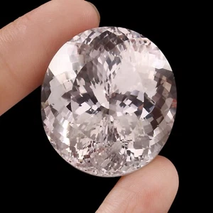 Piedra preciosa natural impecable de zafiro blanco de Ceilán suelta corte ovalado 193 quilates/34x30 mm - Imagen 1 de 4