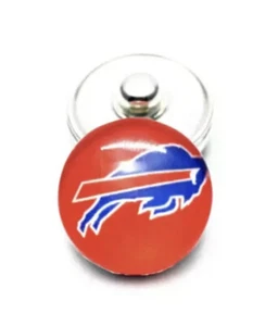Football Snap Button Fits Ginger Snaps Noosa Football Jewelry 18mm - Picture 1 of 2