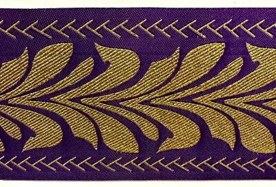 BBTRIMSANDRIBBON 3" Metallic Jacquard Trim - 8 Continuous Yards!