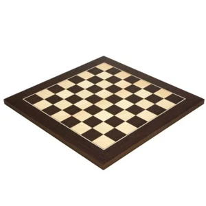 13.75 Inch Wenge and Maple Deluxe Chess Board - Picture 1 of 5