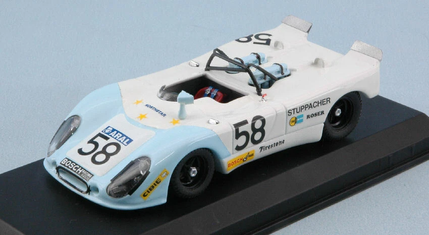 Porsche 908/02 #58 Accident Lm 1972 W. Roser / O. Stuppacher 1:43 Model - Image 1 of 1