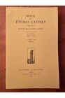 Revue Des Études Latines 1998 Tome 76 Collectif