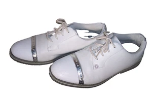 G/Fore Gallivanter sz 10 Snow/Silver Golf Shoes - Picture 1 of 8