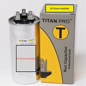 TitanPro TRCFD HVAC Round Motor Run Capacitor 50+7.5 MFD, 440/370Vac - Picture 1 of 15