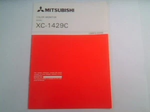 User's Manual Guide - Mitsubishi Color Monitor XC-1429C 1987 - Picture 1 of 3