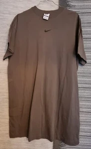 Nike T-Shirt Kleid / Longshirt Gr. L grau - Bild 1 von 5